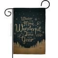 Ornament Collection 13 x 18.5 in. Winter is Most Wonderful Time Garden Flag with Wonderland Dbl-Sided  Vertical Flags OR579060